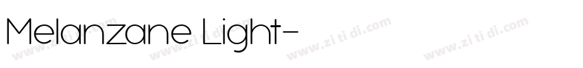 Melanzane Light字体转换